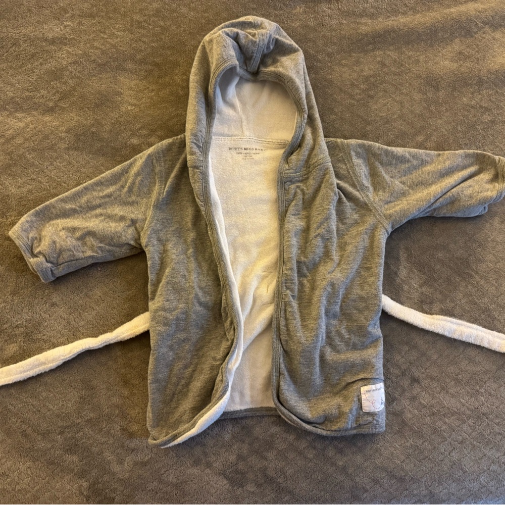 Burt's Bees Baby Bath Robes / Perfect for Twins!! - Picture 8 of 10